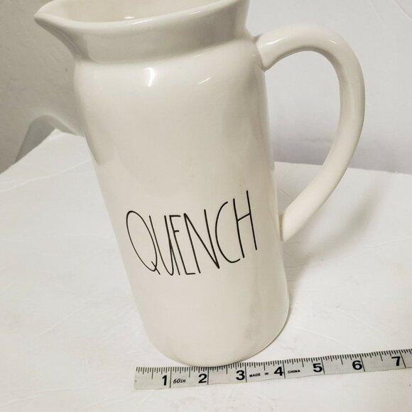 Rae Dunn Quench pitcher handle tall 9" - Picture 8 of 12